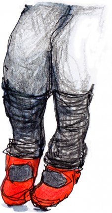 red shoes