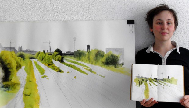 Icke und ein großes Bild