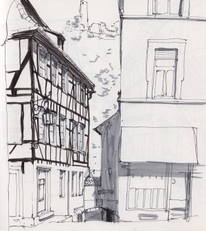 Weinheim Skizze