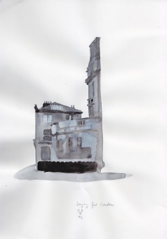 Longing for London, watercolour on paper, 29 x 21 cm.